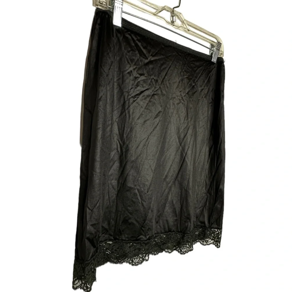 Vintage Vassarette‎ Black Nylon Slip - Picture 4 of 6